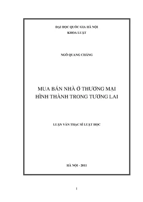Mua Bán Nhà Ở Thương Mại Hình Thành Trong Tương Lai: