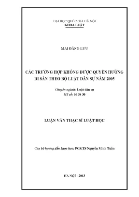 Các Trường Hợp Không Được Hưởng Di Sản Theo Bộ Luật Dân