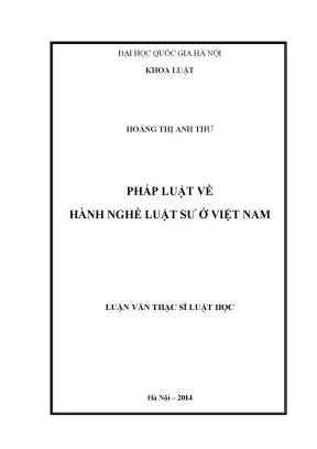 Nghiên cứu về hành nghề luật sư tại Việt Nam