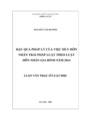 Hậu Quả Pháp Lý Của Việc Hủy Hôn Nhân Trái Pháp Luật