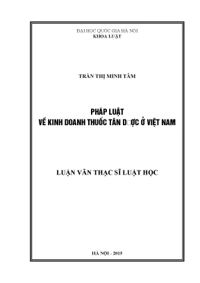 Nghiên cứu pháp luật về kinh doanh thuốc tân dược tại