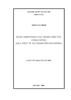 Hoàn thiện pháp luật công chứng tại Hải Phòng: Thực
