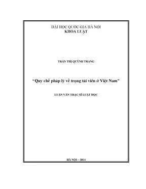 Quy chế pháp lý trọng tài viên tại Việt Nam: Thực trạng