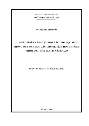 Phát Triển Năng Lực Hợp Tác Cho Học Sinh Qua Dạy Học