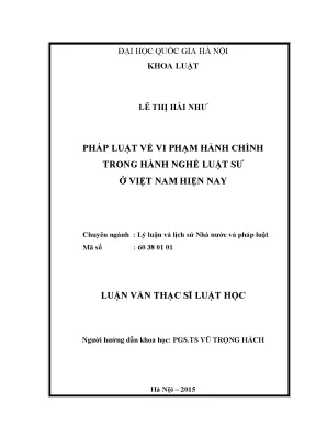 Vi phạm hành chính trong nghề luật sư ở Việt Nam: Thực 