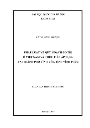 Quy Hoạch Đô Thị Ở Việt Nam: Thực Tiễn Tại Thành Phố
