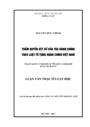 Thẩm quyền xét xử của Tòa hành chính theo Luật tố tụng