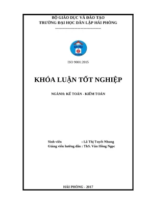 Cải Tiến Kế Toán Hàng Hóa Tại Công Ty Cổ Phần Đầu Tư Hải Nam