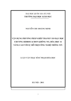 Vận Dụng Phương Pháp Ghép Tranh Trong Dạy Học Hóa Học