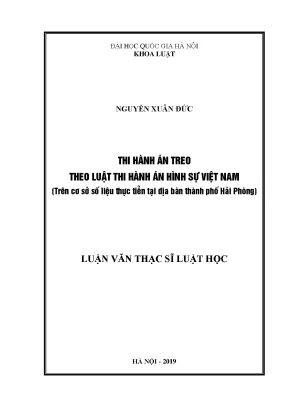 Nâng cao hiệu quả thi hành án treo theo luật hình sự