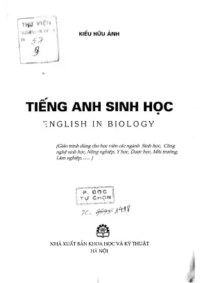 Giáo Trình Tiếng Anh Sinh Học: Phần 1