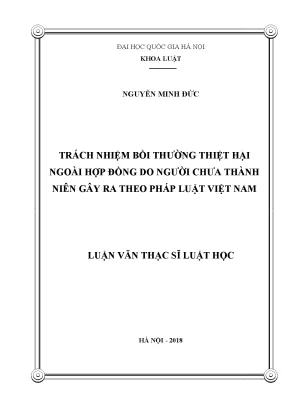 Trách Nhiệm Bồi Thường Thiệt Hại Ngoài Hợp Đồng Do Người