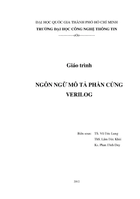 Giáo Trình Verilog: Ngôn Ngữ Mô Tả Phần Cứng Hiện Đại