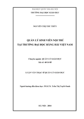 Quản Lý Sinh Viên Nội Trú Tại Trường Đại Học Hàng Hải