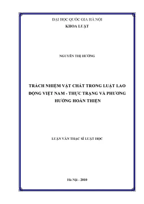 Trách Nhiệm Vật Chất Trong Luật Lao Động Việt Nam: Thực
