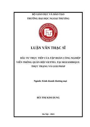Đầu Tư Trực Tiếp Của Viettel Tại Mozambique: Thực Trạng