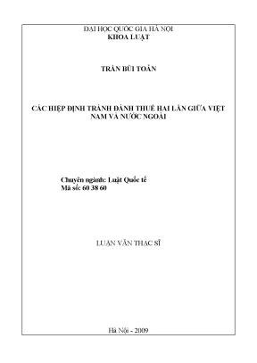 Hiệp định tránh đánh thuế hai lần giữa Việt Nam và các