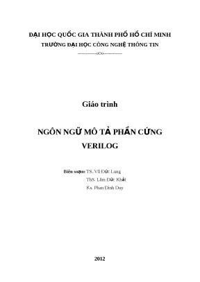 Giáo Trình Verilog: Ngôn Ngữ Mô Tả Phần Cứng Tại ĐH Quốc