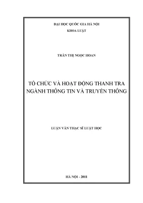 Tổ Chức và Hoạt Động Thanh Tra Ngành Thông Tin và Truyền