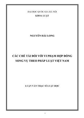 Chế Tài Đối Với Vi Phạm Hợp Đồng Song Vụ Theo Pháp Luật