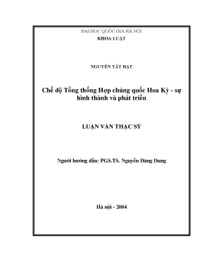 Chế độ Tổng thống Hợp chúng quốc Hoa Kỳ: Sự hình thành