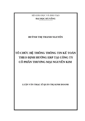 Tổ Chức Hệ Thống Thông Tin Kế Toán ERP Tại Công Ty