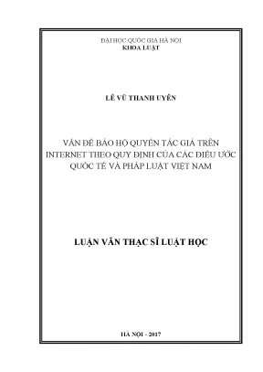 Bảo hộ quyền tác giả trên Internet: Quy định quốc tế và