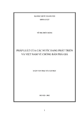 Chống Bán Phá Giá: So Sánh Pháp Luật Việt Nam và Các