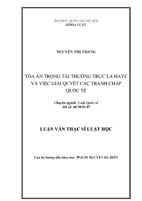 Giải Quyết Tranh Chấp Quốc Tế Tại Tòa Án Trọng Tài