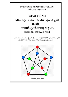 Giáo Trình Cấu Trúc Dữ Liệu và Giải Thuật cho Nghề Quản 