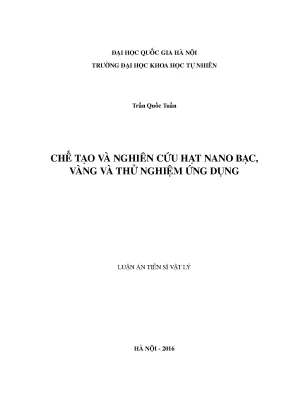 Nghiên Cứu và Ứng Dụng Hạt Nano Bạc Vàng