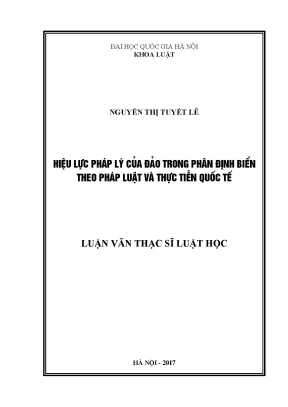Hiệu Lực Pháp Lý Của Đảo Trong Phân Định Biển Theo Pháp