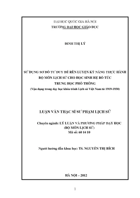 Rèn luyện kỹ năng thực hành lịch sử cho học sinh bổ túc 