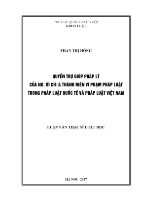 Quyền trợ giúp pháp lý cho người chưa thành niên vi phạm