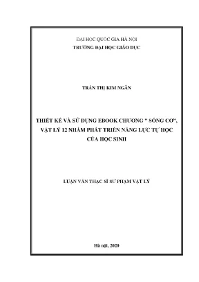 Thiết Kế Ebook Chương Sóng Cơ Vật Lý 12 Phát Triển Năng