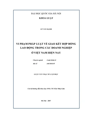 Vi phạm pháp luật trong hợp đồng lao động tại doanh