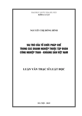 Vai trò của tổ chức pháp chế trong doanh nghiệp thuộc 