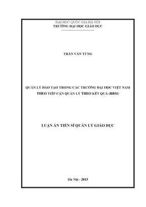 Quản Lý Đào Tạo Theo Kết Quả Trong Các Trường Đại Học
