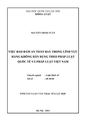 Bảo Đảm An Toàn Bay Trong Hàng Không Dân Dụng Theo Pháp