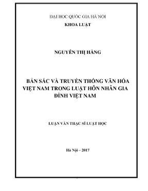Bản Sắc và Truyền Thống Văn Hóa Việt Nam trong Luật Hôn