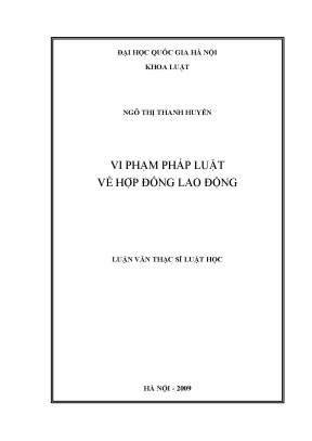 Vi phạm pháp luật hợp đồng lao động tại Việt Nam: Thực
