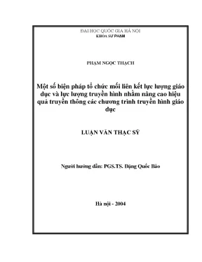 Biện Pháp Tổ Chức Liên Kết Giữa Giáo Dục và Truyền Hình