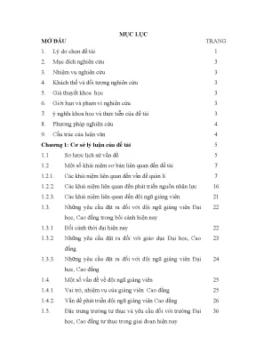 Giải pháp phát triển đội ngũ giảng viên tại Trường Cao