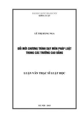 Đổi mới chương trình dạy môn pháp luật tại các trường