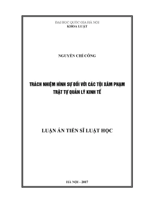 Trách Nhiệm Hình Sự Đối Với Tội Xâm Phạm Trật Tự Quản Lý