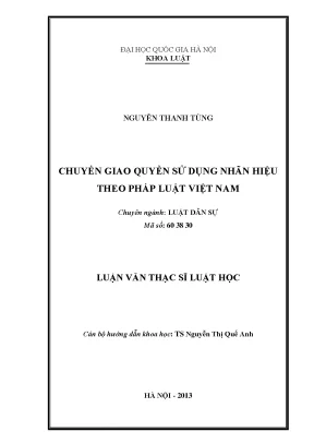 Chuyển Giao Quyền Sử Dụng Nhãn Hiệu Theo Pháp Luật Việt Nam