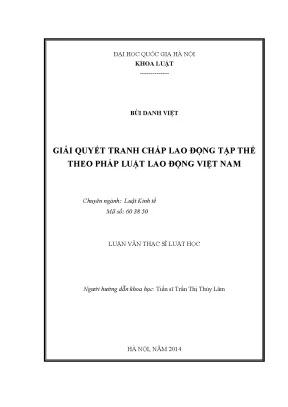Giải Quyết Tranh Chấp Lao Động Tập Thể Theo Pháp Luật