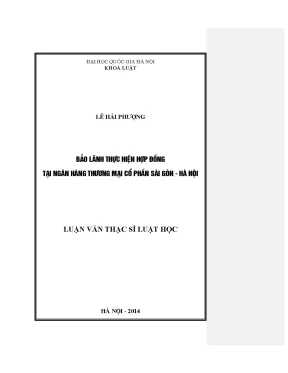 Bảo Lãnh Thực Hiện Hợp Đồng Tại Ngân Hàng Thương Mại Cổ