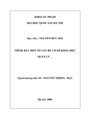 Nâng cao chất lượng dạy học ở trường THPT Sơn Động, Bắc