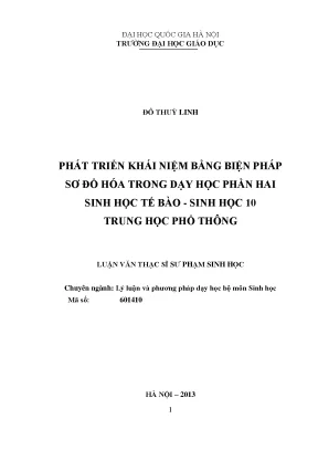 Phát Triển Khái Niệm Sinh Học Tế Bào Qua Sơ Đồ Hóa Trong